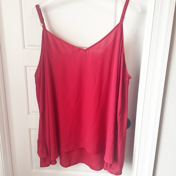 Torrid Red Adjustable Strapped Tank Size 6X - Picture 3 of 3